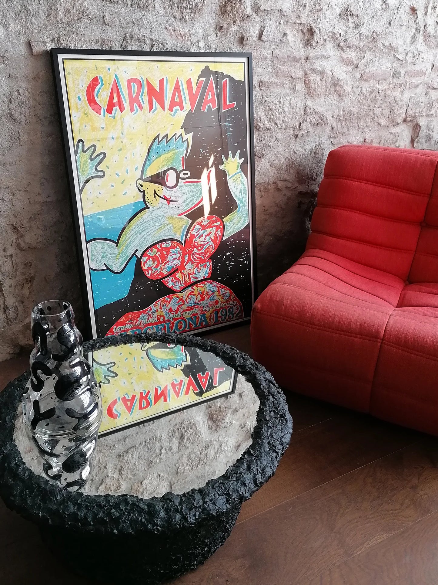 1982 Javier Mariscal Large Barcelona Carnival Poster