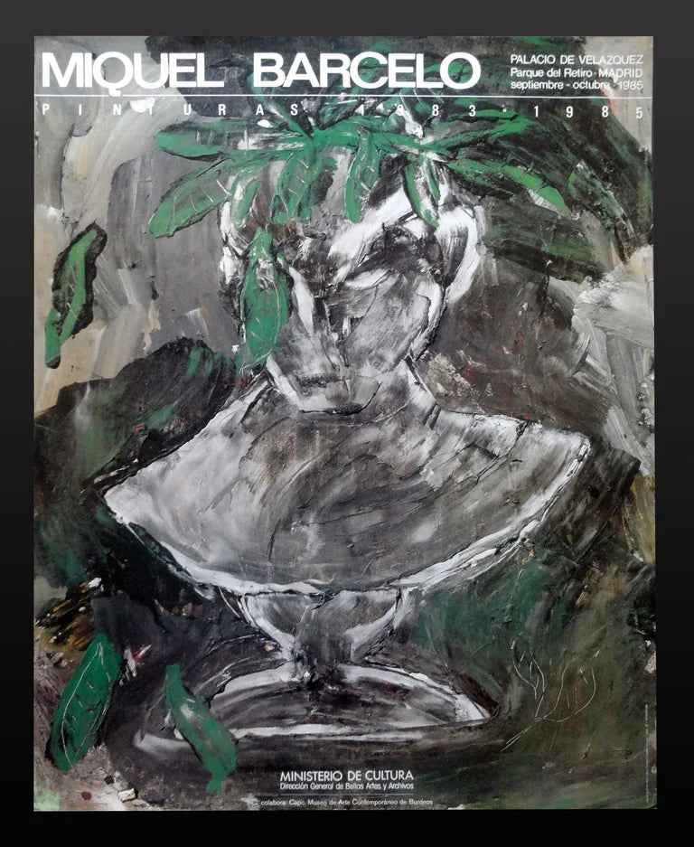 1985 Miquel Barceló Exhibition Poster Palacio Velazquez