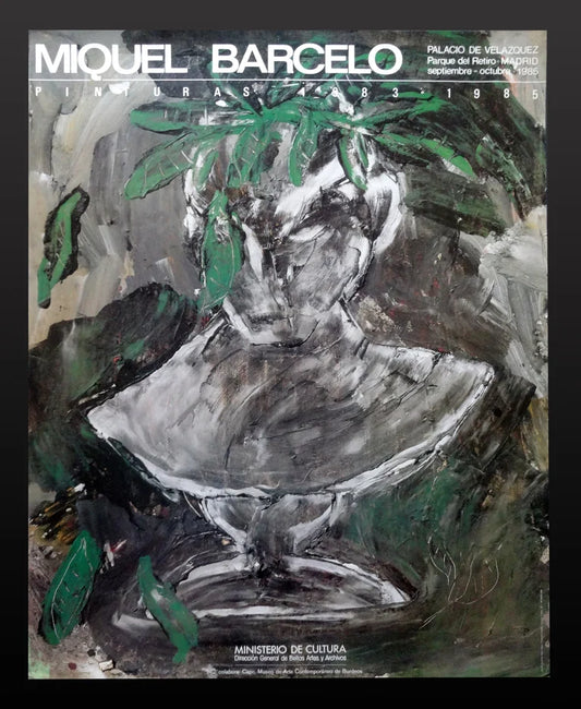 1985 Miquel Barceló Exhibition Poster Palacio Velazquez
