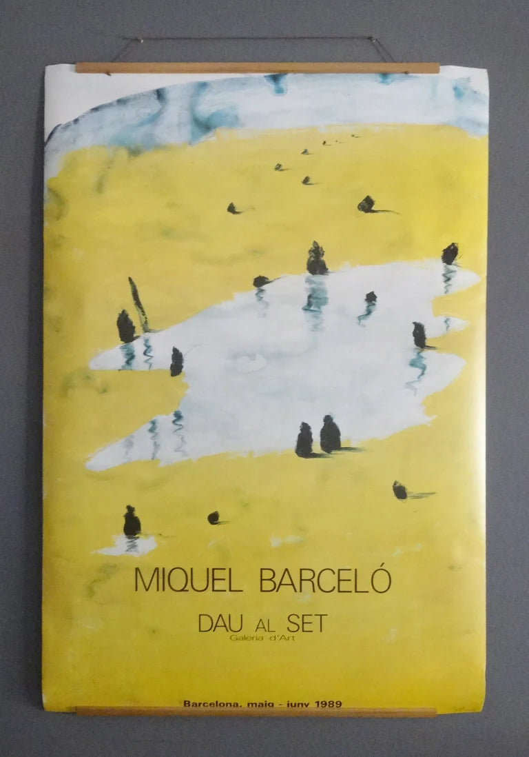 1989 Miquel Barcelo Original Huge Exhibition Poster