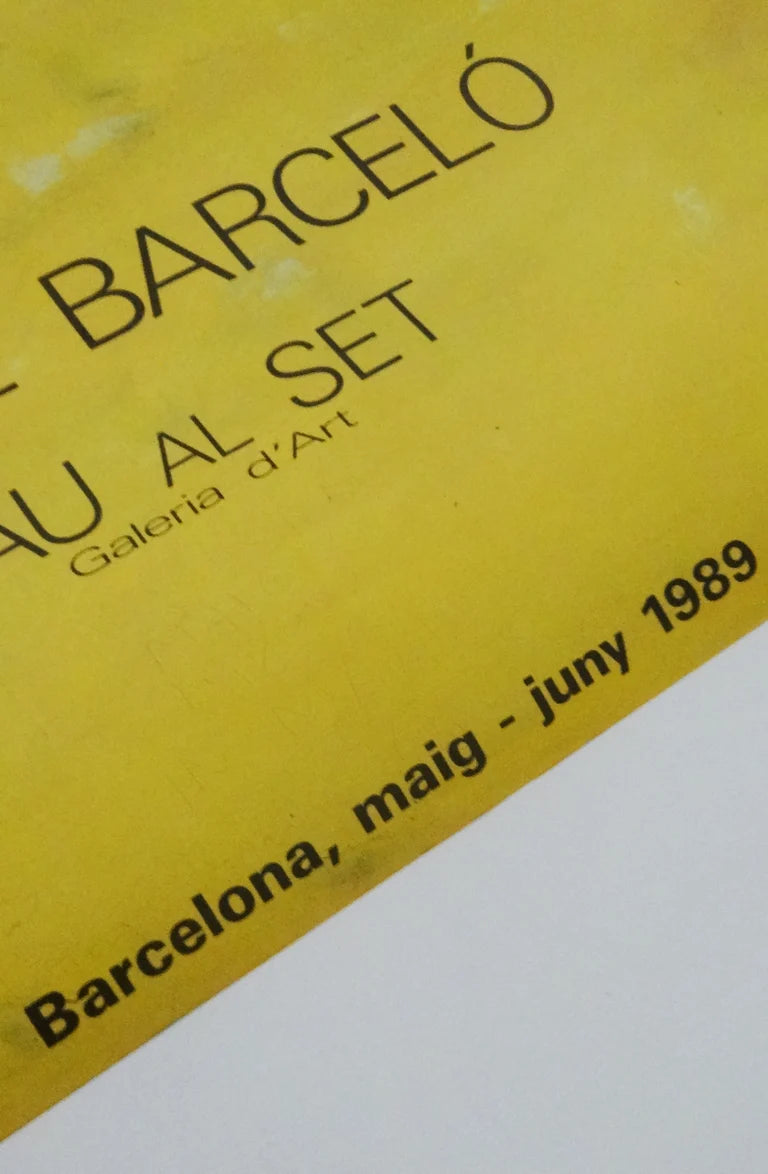 1989 Miquel Barcelo Original Huge Exhibition Poster