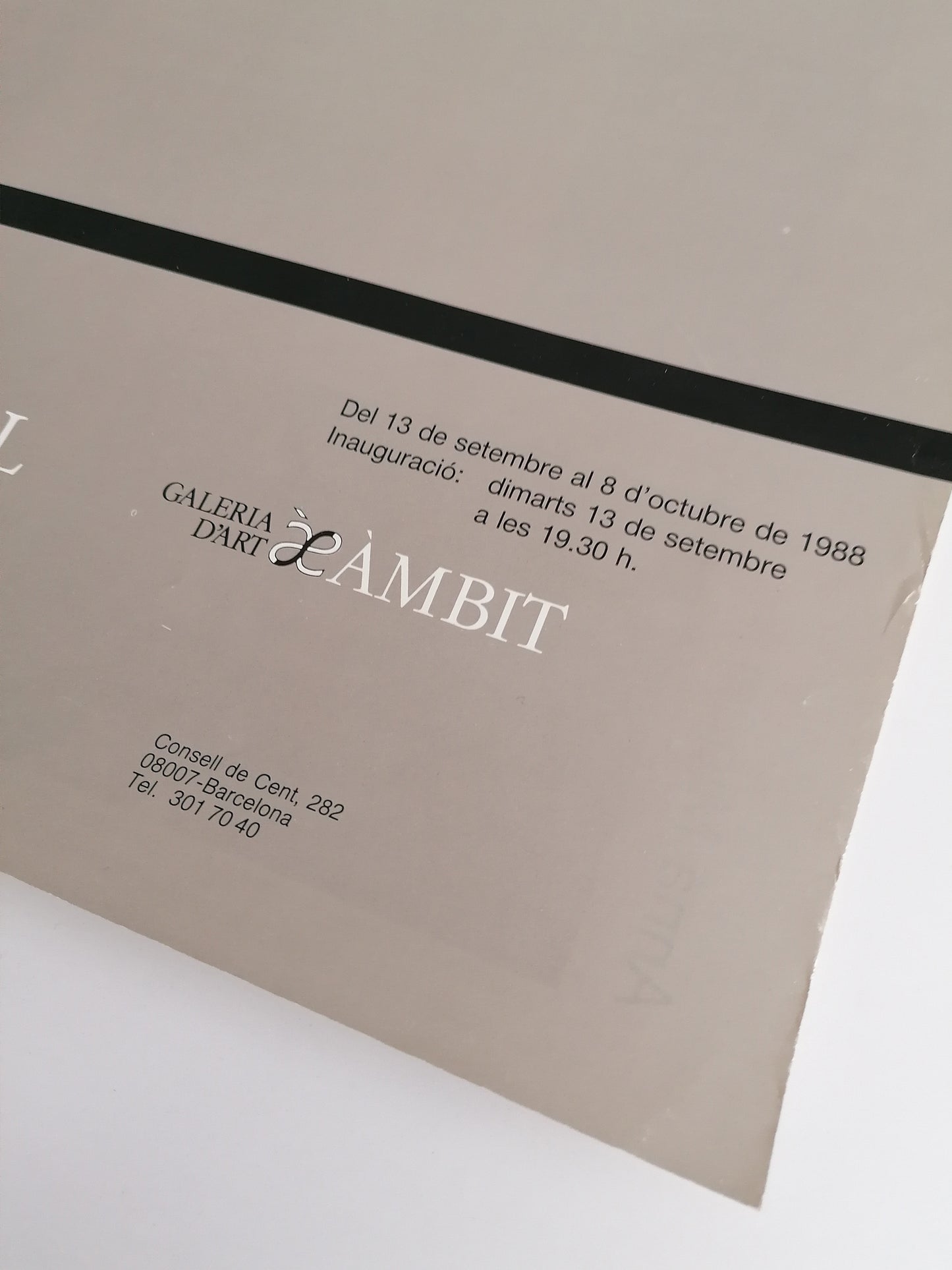1988 Anna Miquel Small Exhibition Poster