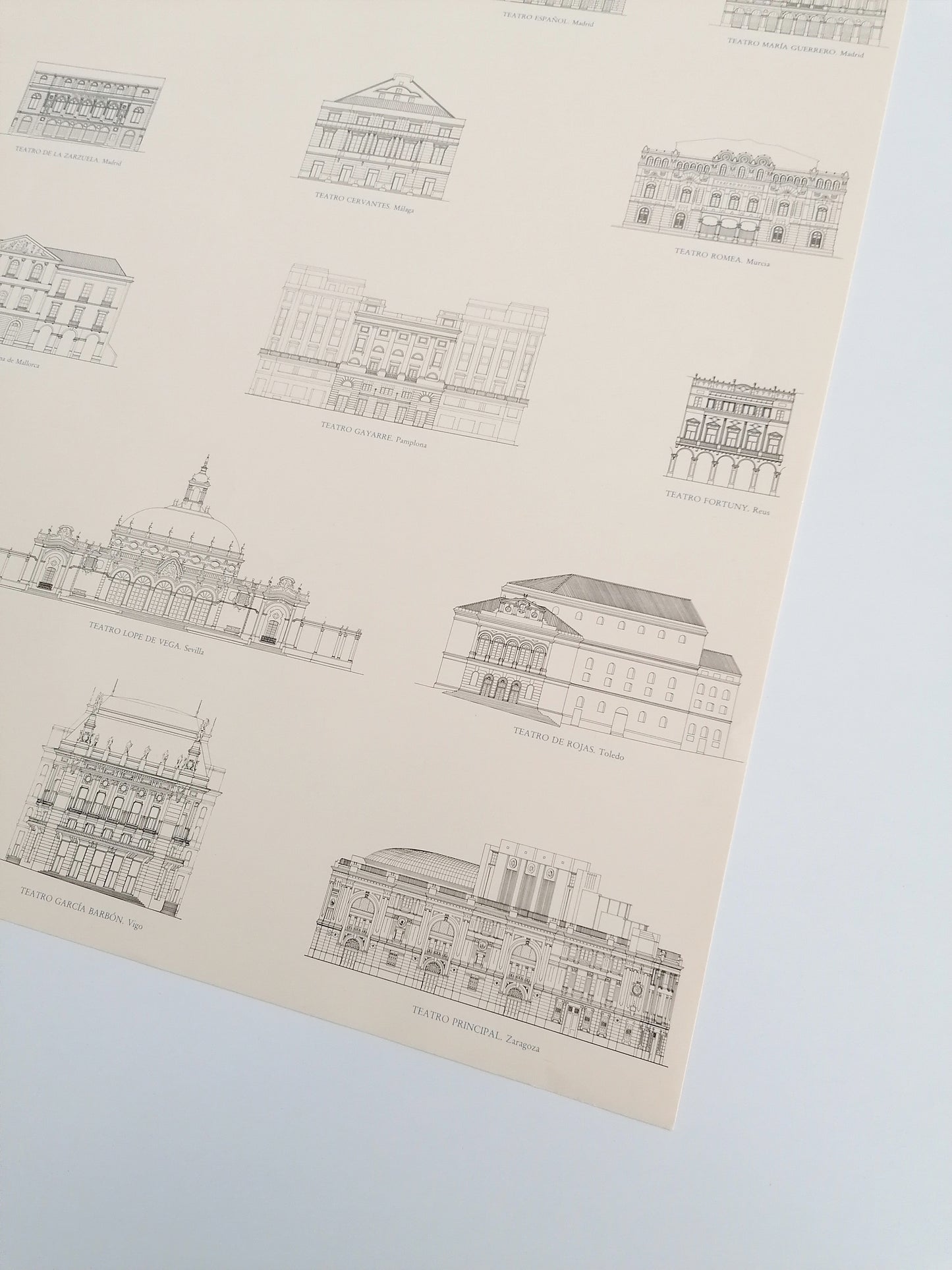 Spain Theaters Large Poster by MOPU