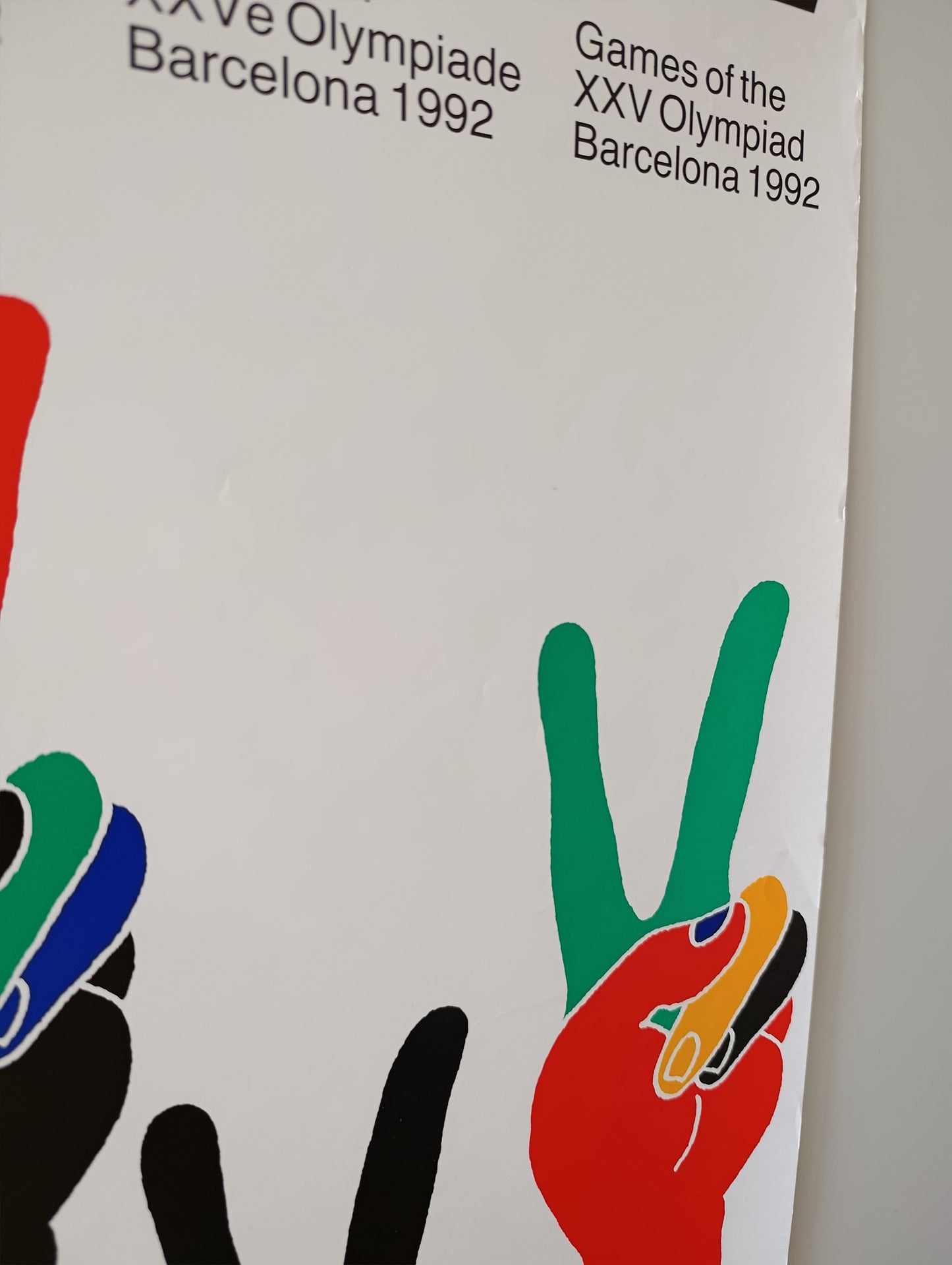 Barcelona 92 Olympic Poster by Enric Satué / 5/10 Condition