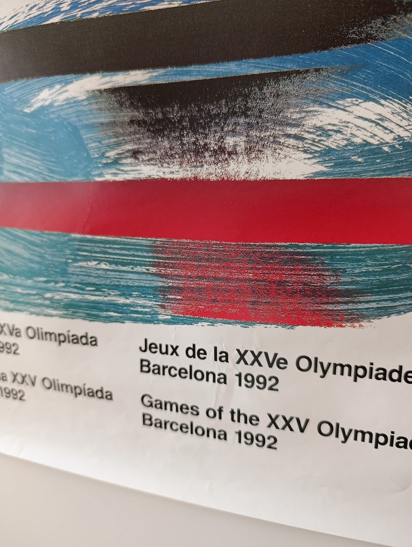 Olympic Poster Barcelona 92 by Saura Torrente / 5/10 Condition