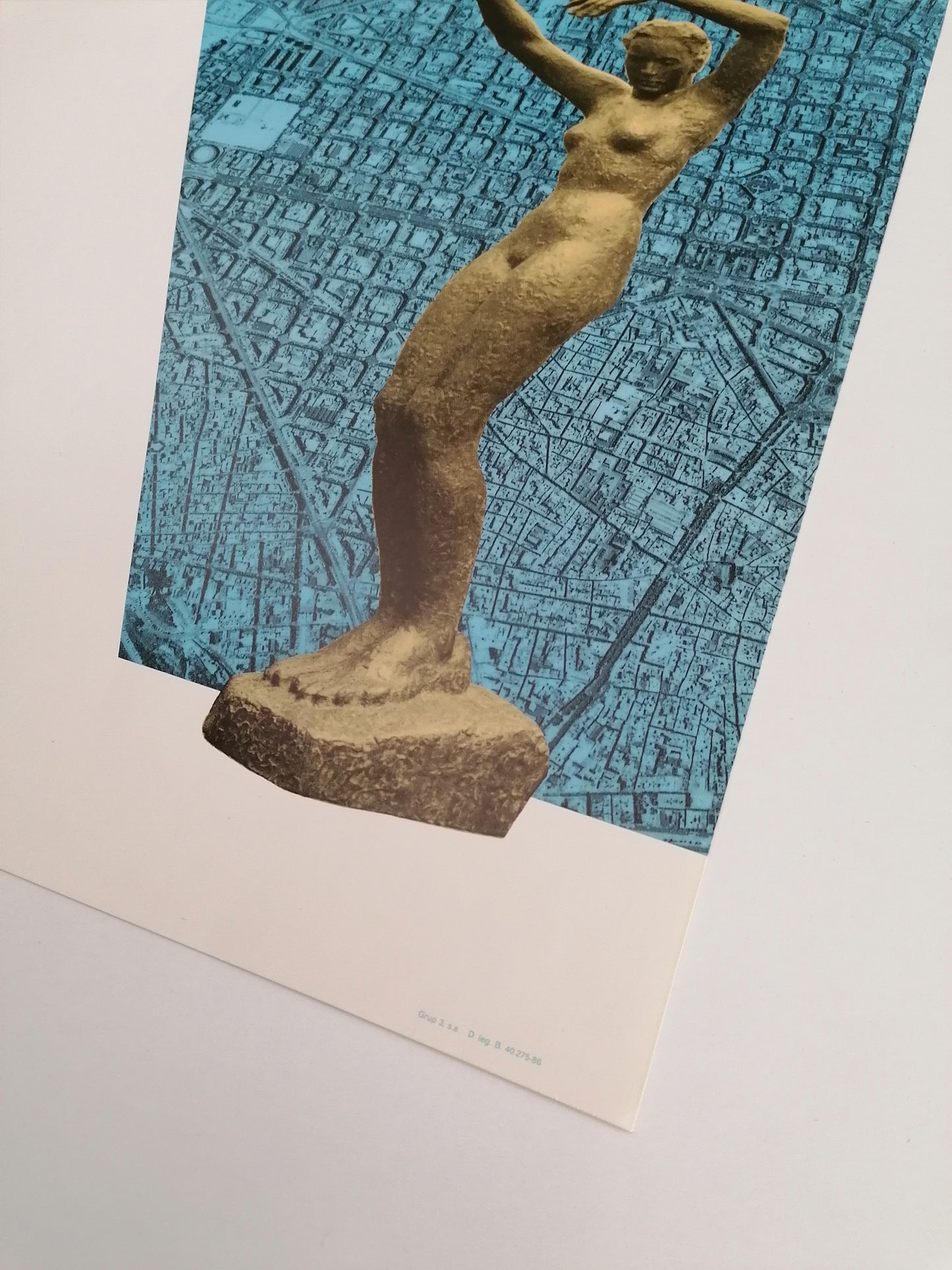 1987 Barcelona Sculptures Large Poster Exhibition