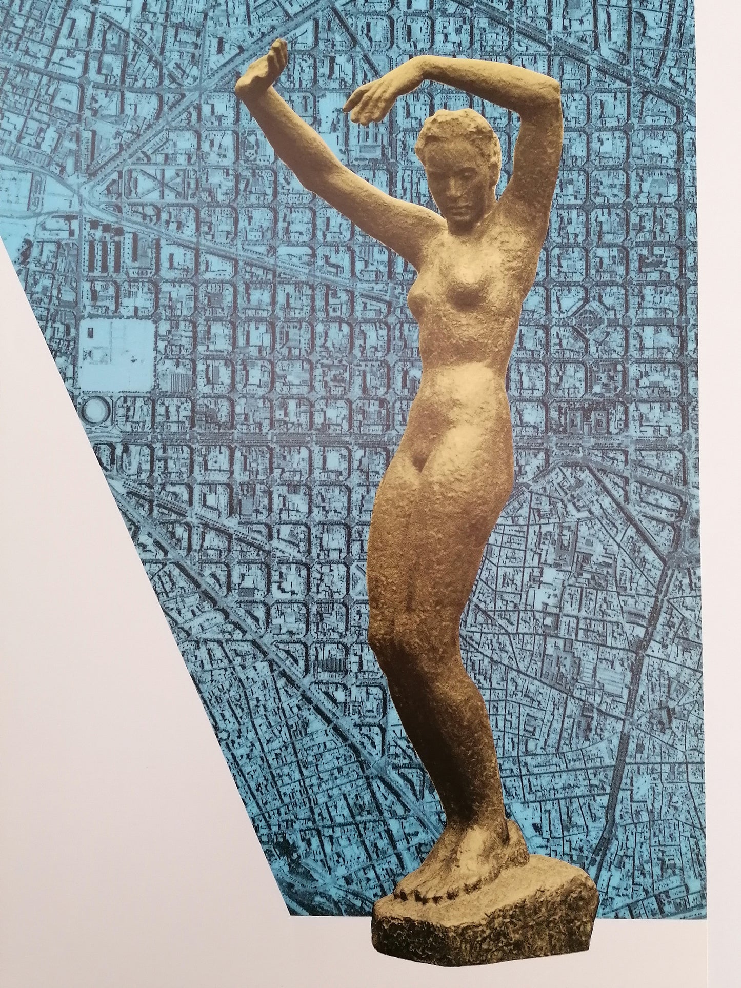 1987 Barcelona Sculptures Large Poster Exhibition