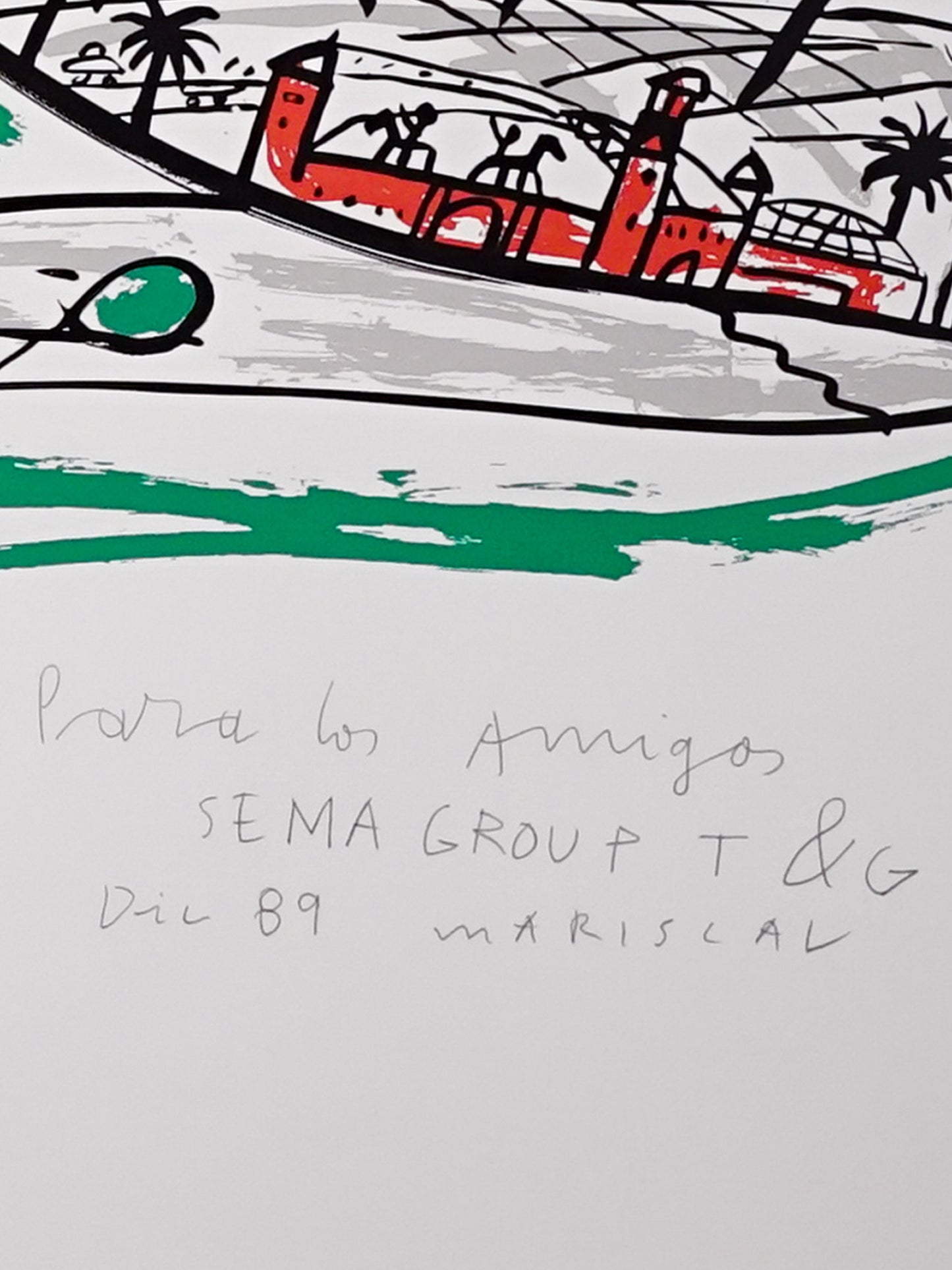 1989 Javier Mariscal Cobi Large Art "Cobi en Montjuic"
