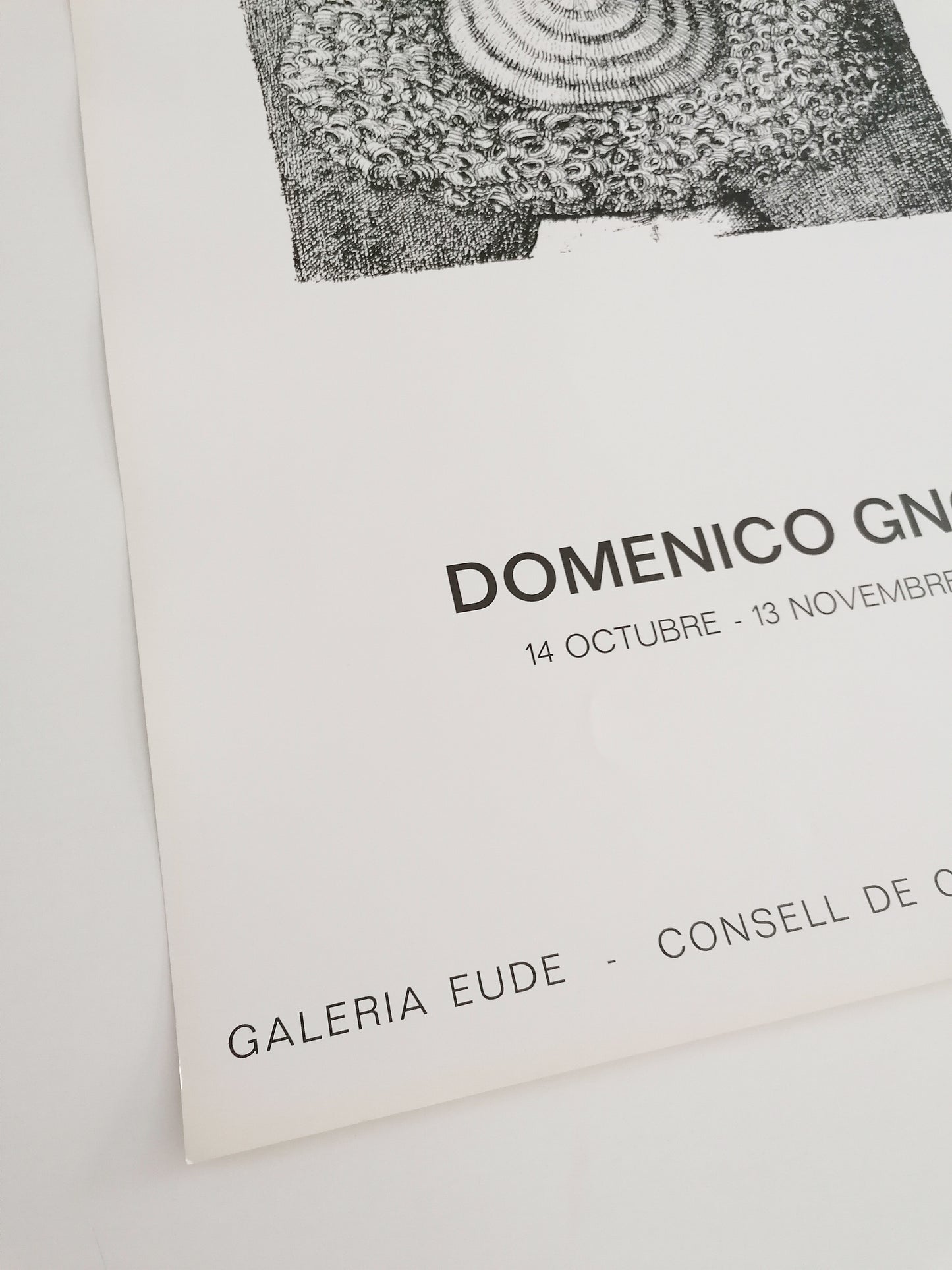 1976 Domenico Gnoli Exhibition Poster