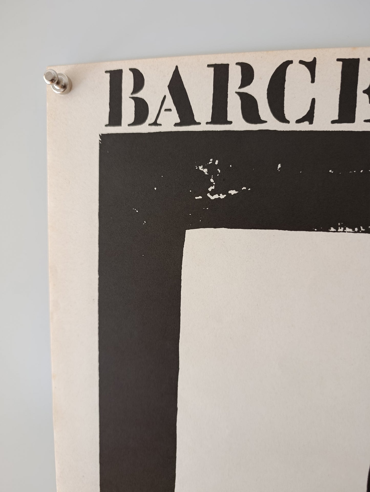 1971 Eduardo Chillida Barcelona Exhibition Poster