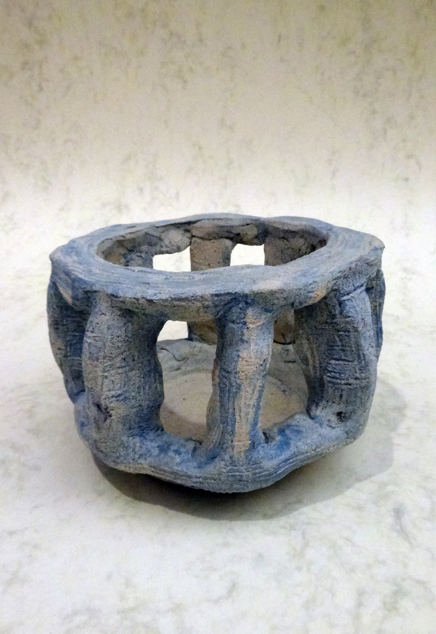 Wabi Sabi Blue Ceramic Unique Piece