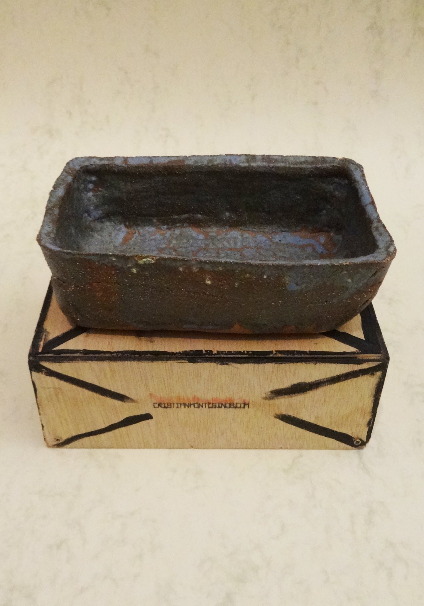 Wabi Sabi Pottery Ceramic Tray Unique Piece