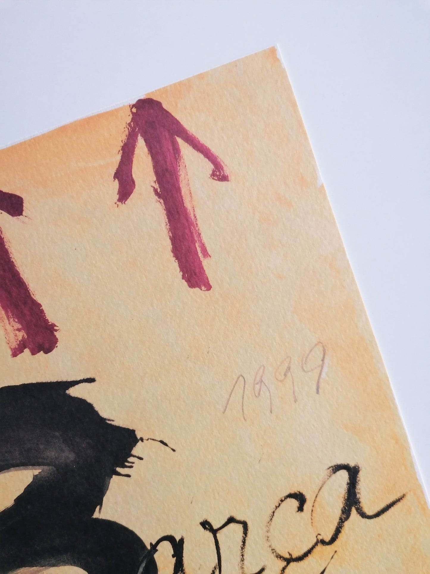 Fc Barcelona by Antoni Tapies Art Signed in Plate