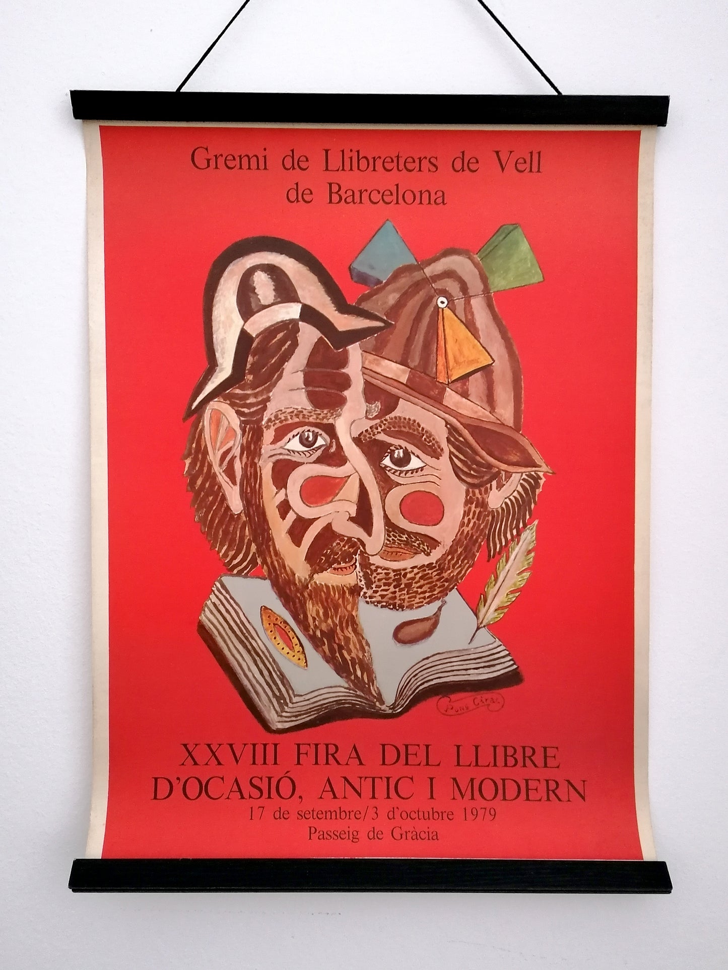 1979 Fira del Llibre Barcelona Quijote Sancho Panza
