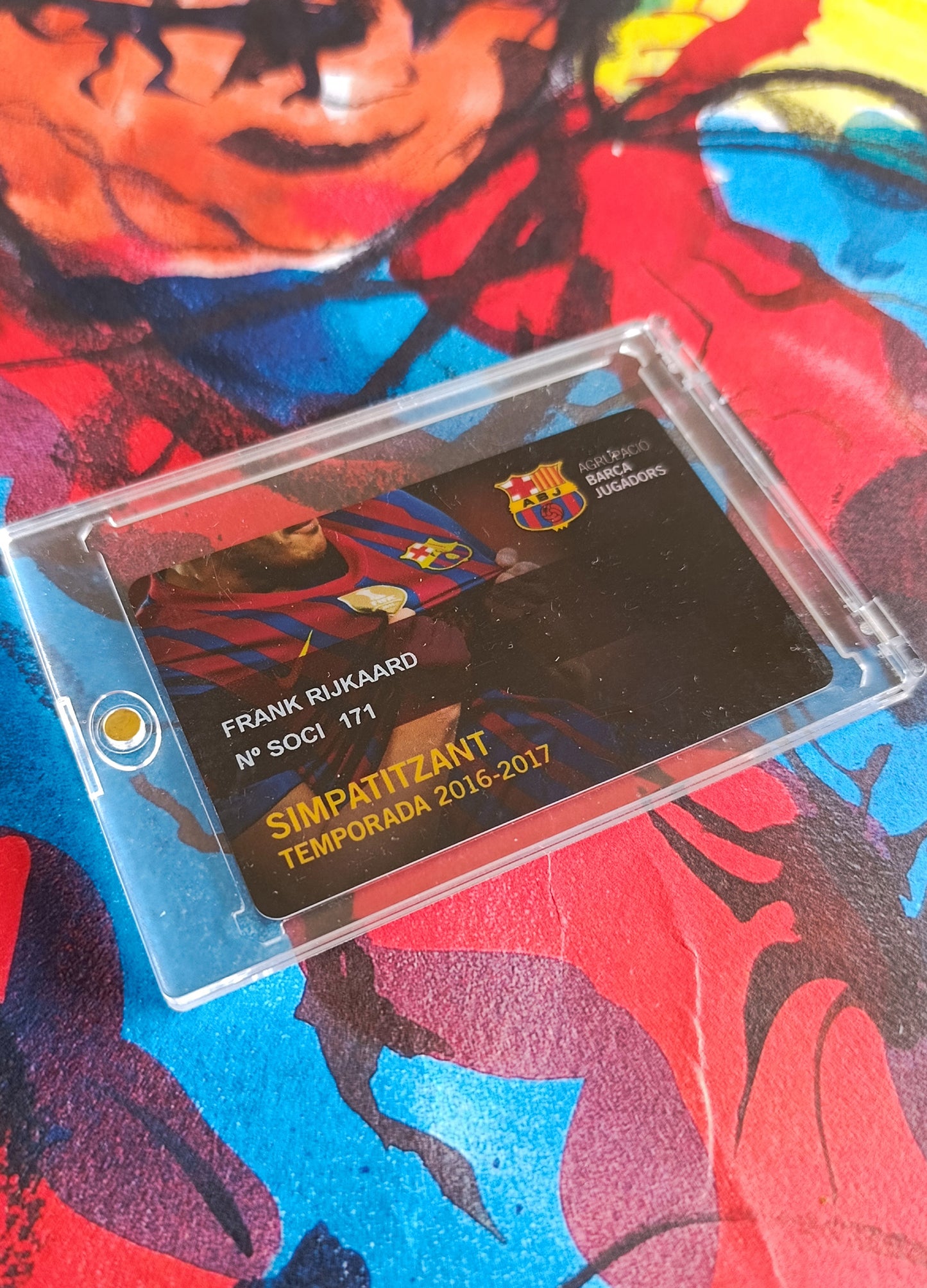 Frank Rijkaard FC Barcelona Membership Card 2016/2017 Season