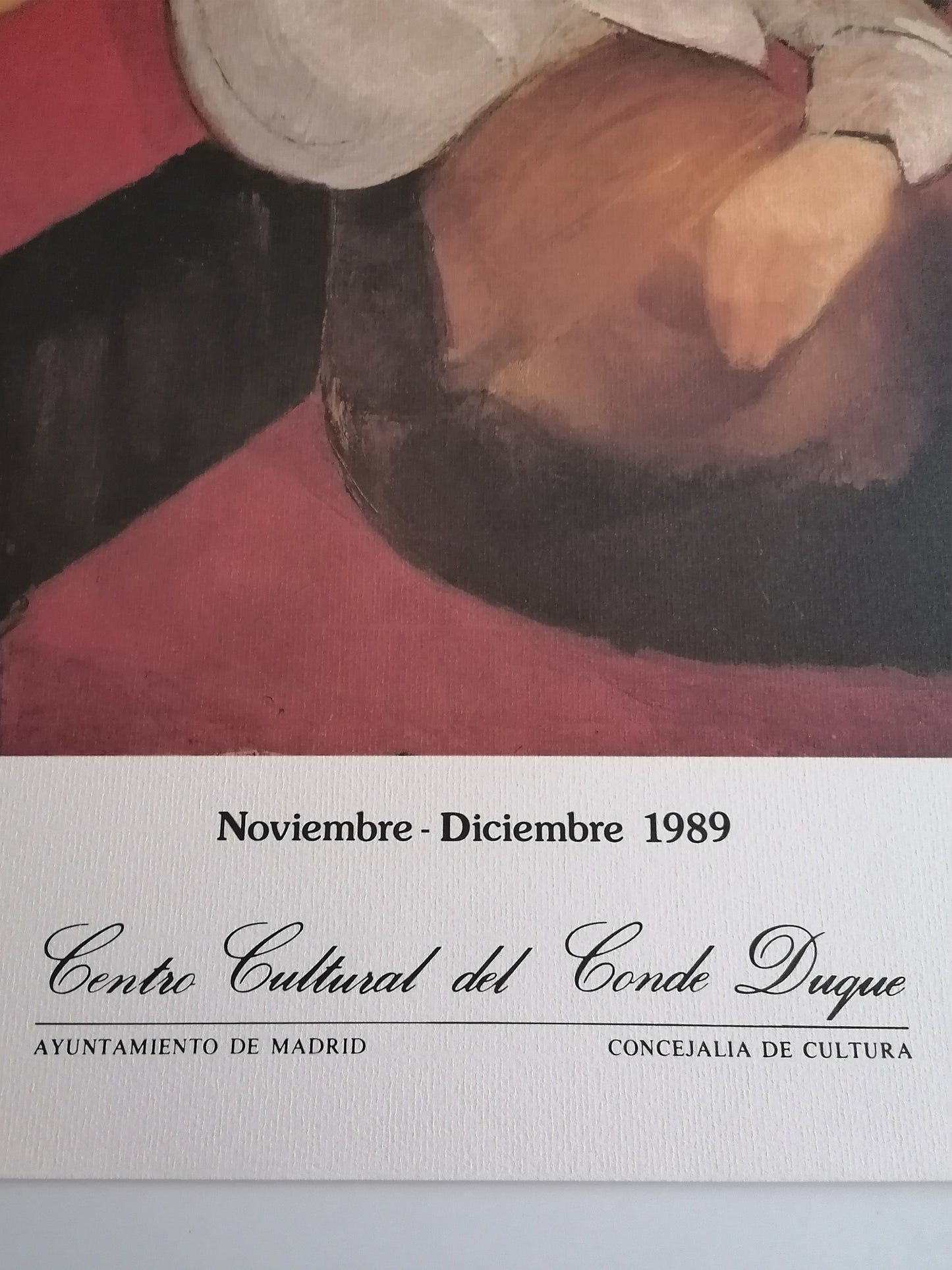 1989 Gregorio Olmo Exhibition Poster Women Portrait