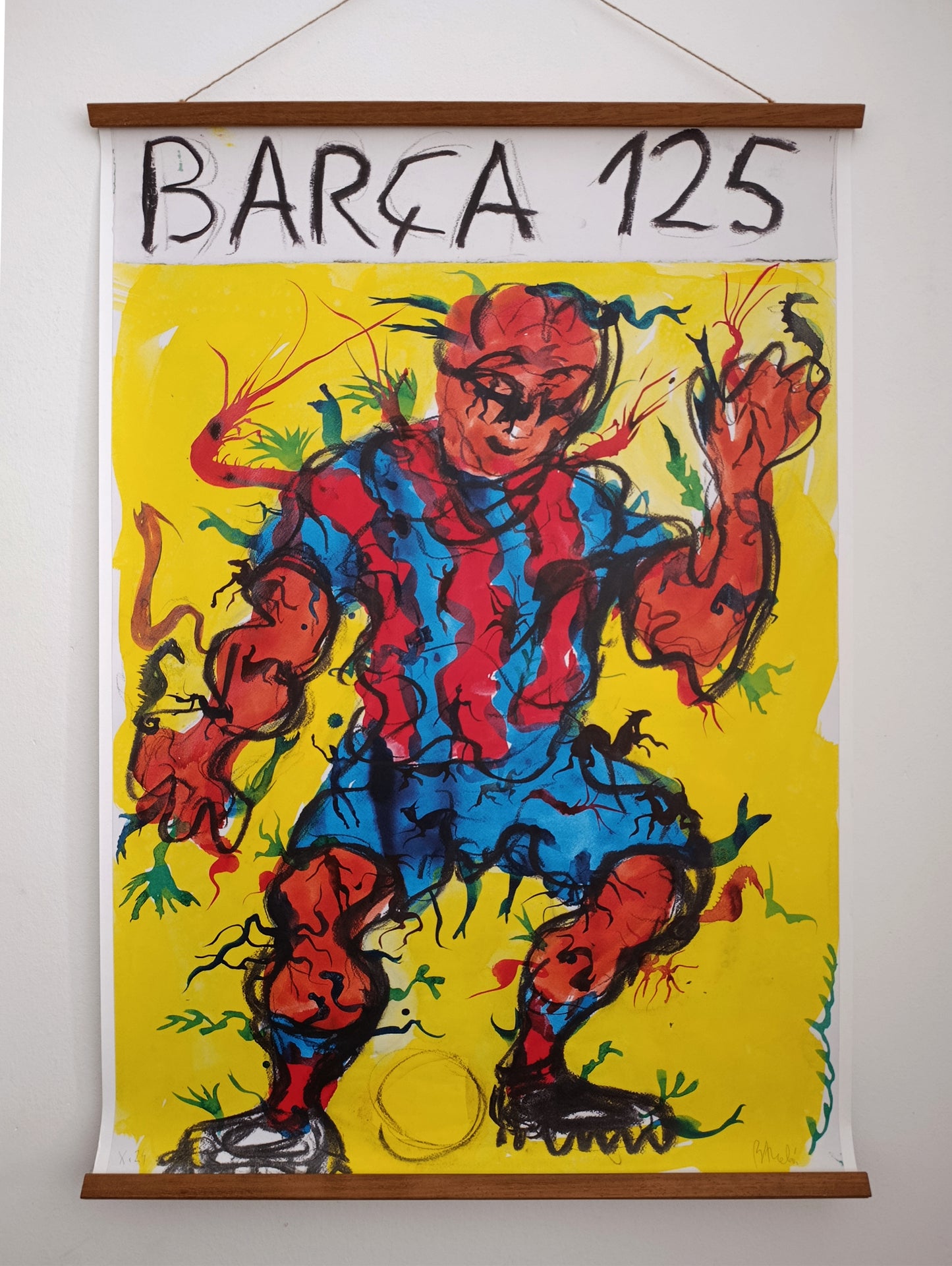 2024 Fc Barcelona 125th Anniversary Large Poster by Miquel Barceló