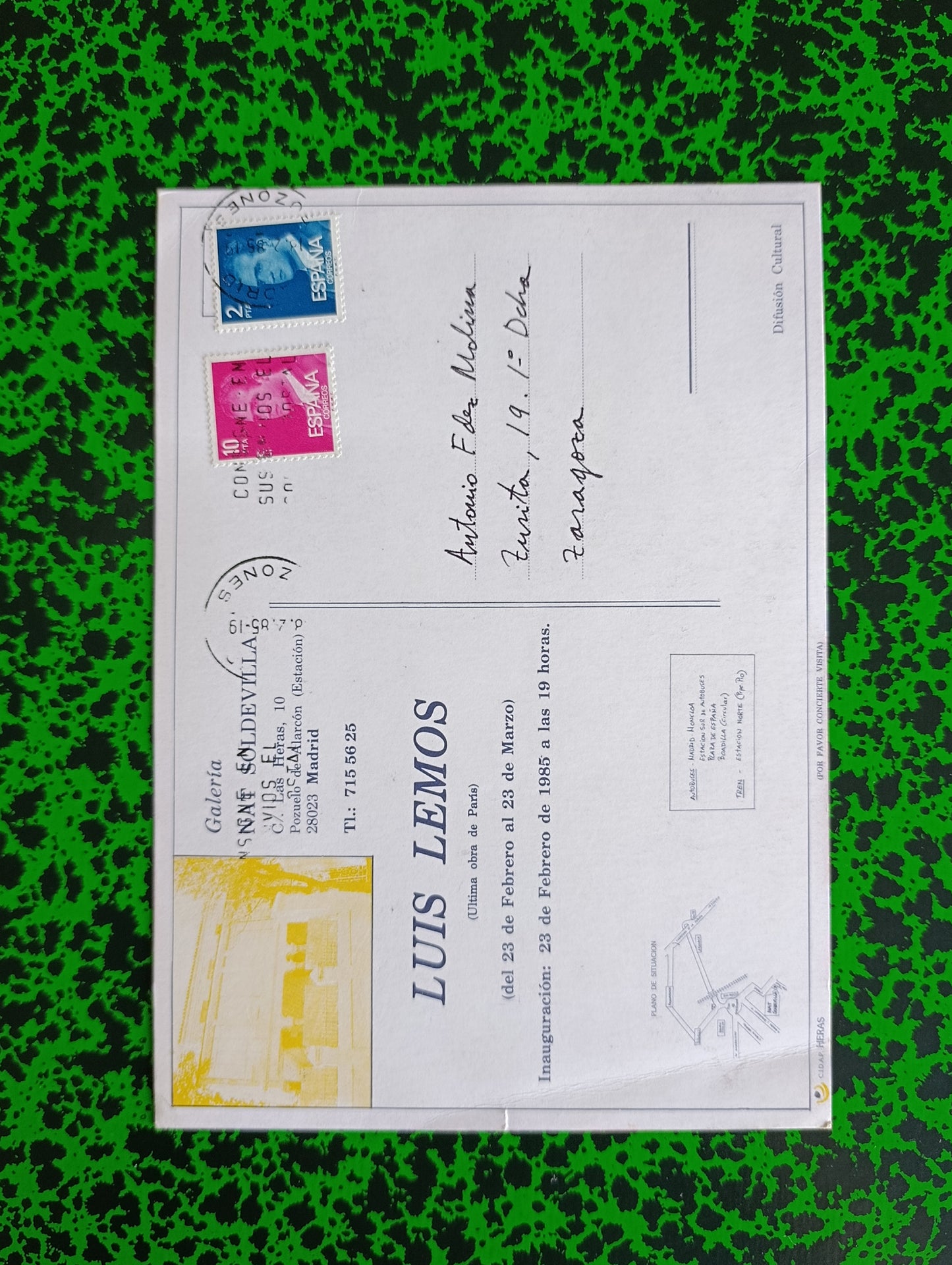 1985 Luís Lemos at Galería Soldevilla Madrid