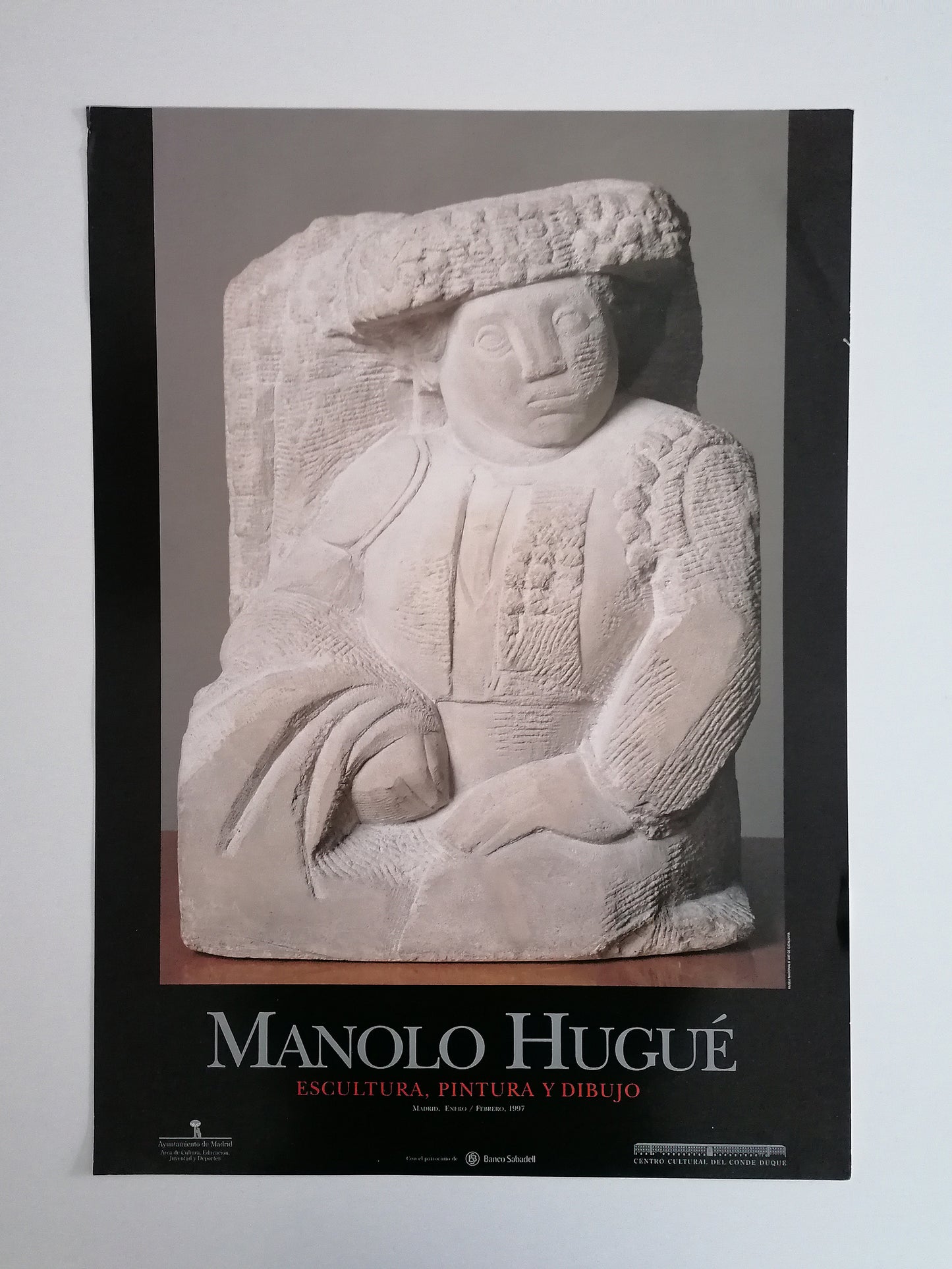 1997 Manolo Hugué Matador Sculpture Exhibition Print