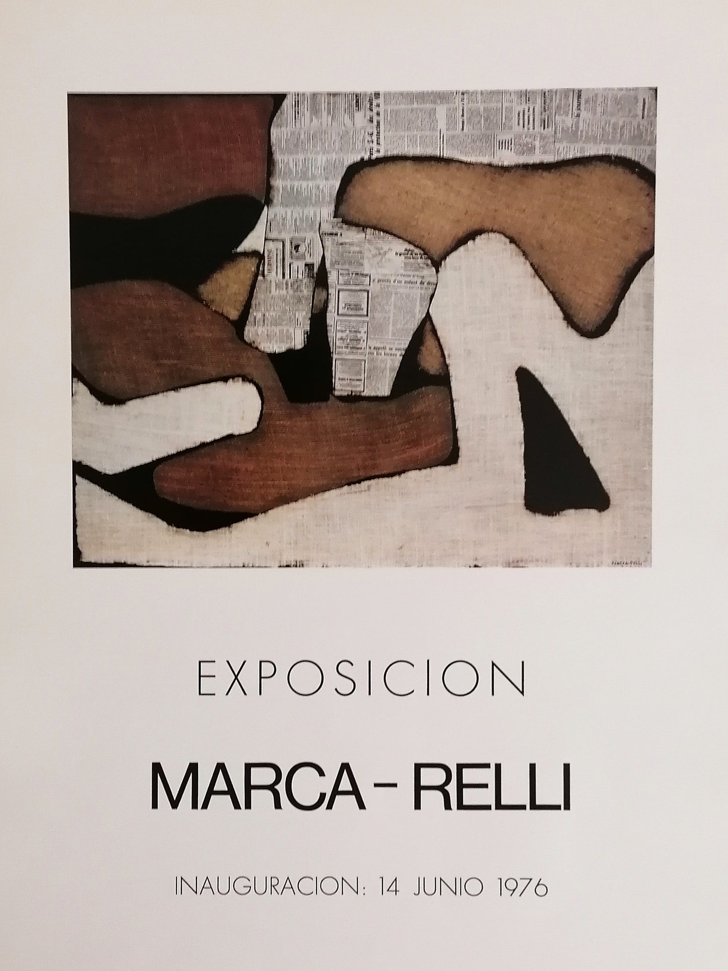 1976 Marca Relli Barcelona Exhibition Poster