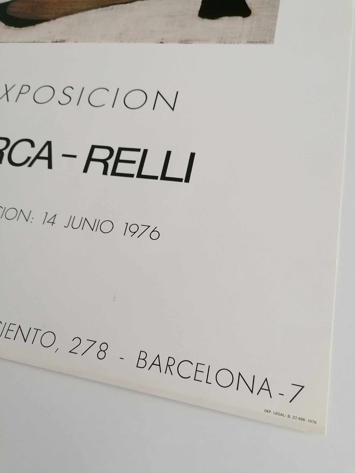 1976 Marca Relli Barcelona Exhibition Poster