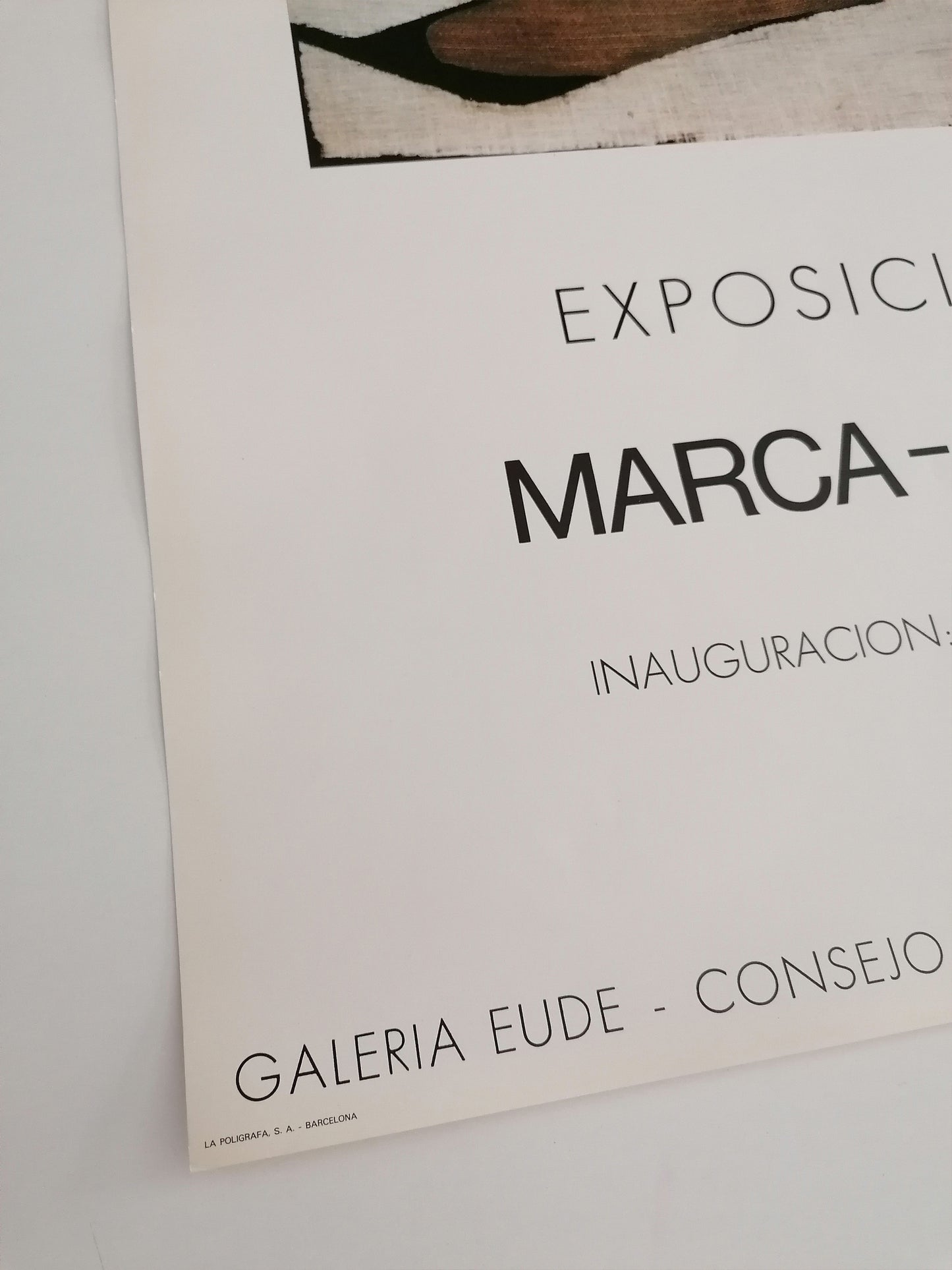 1976 Marca Relli Barcelona Exhibition Poster