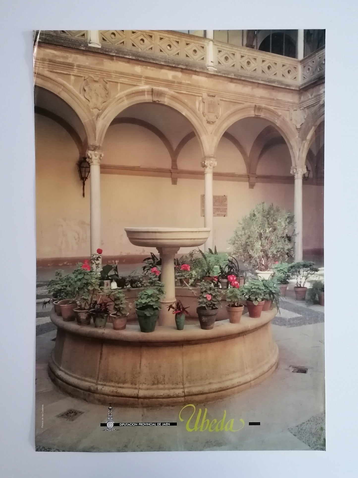 Vintage Travel Poster Ubeda Spain Patio Español