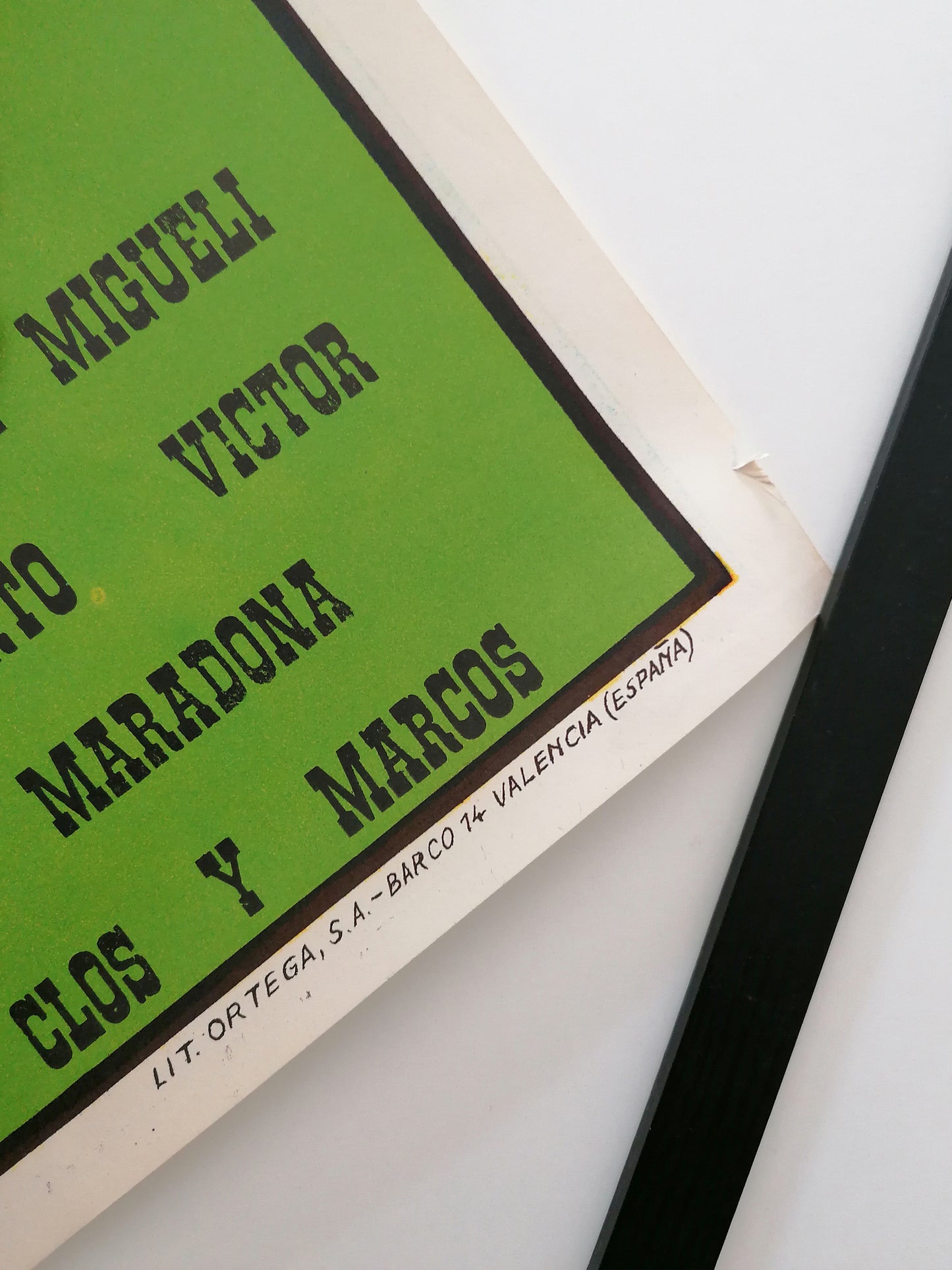 1984 Fc Barcelona Vintage Poster with Maradona History Match