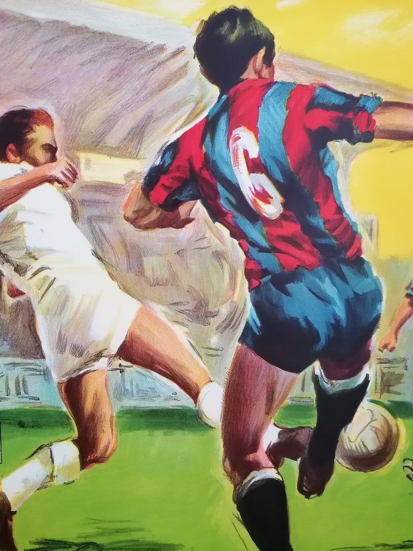 1984 Fc Barcelona Vintage Poster with Maradona History Match