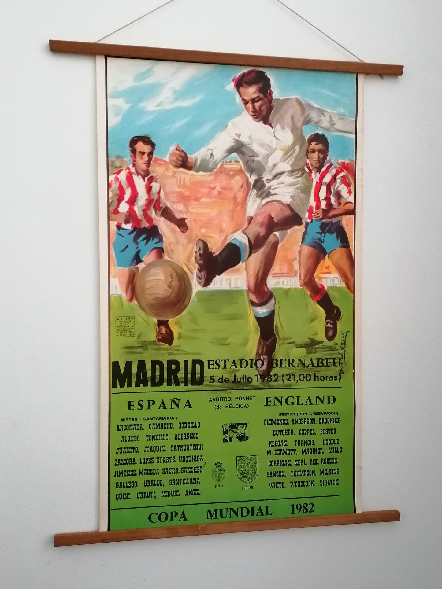 Soccer Poster England VS Spain World Cup Poster