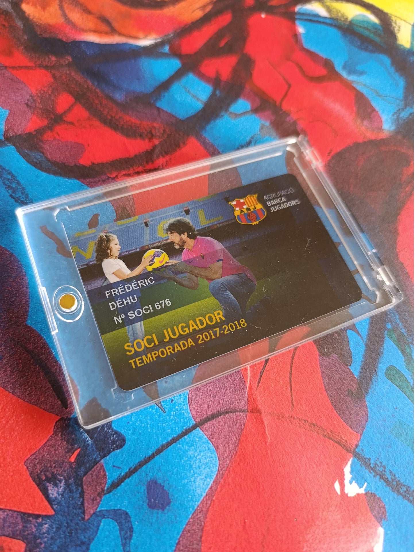 Frédéric Déhu FC Barcelona Membership Card 2017/2018 Season