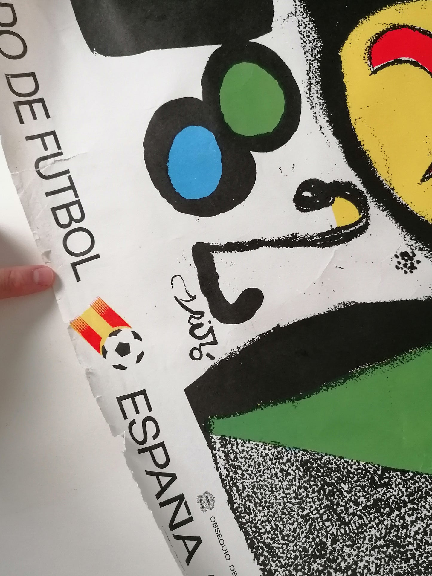 1982 World Cup Poster by Joan Miró
