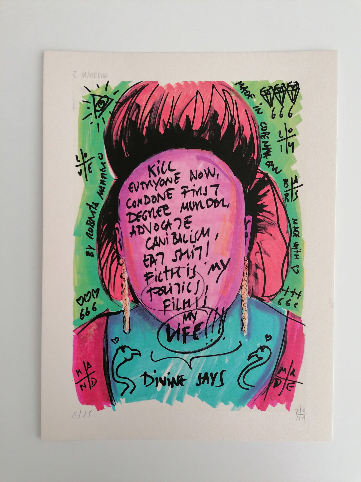 "Divine" by Roberta Marrero Hand Signed Art