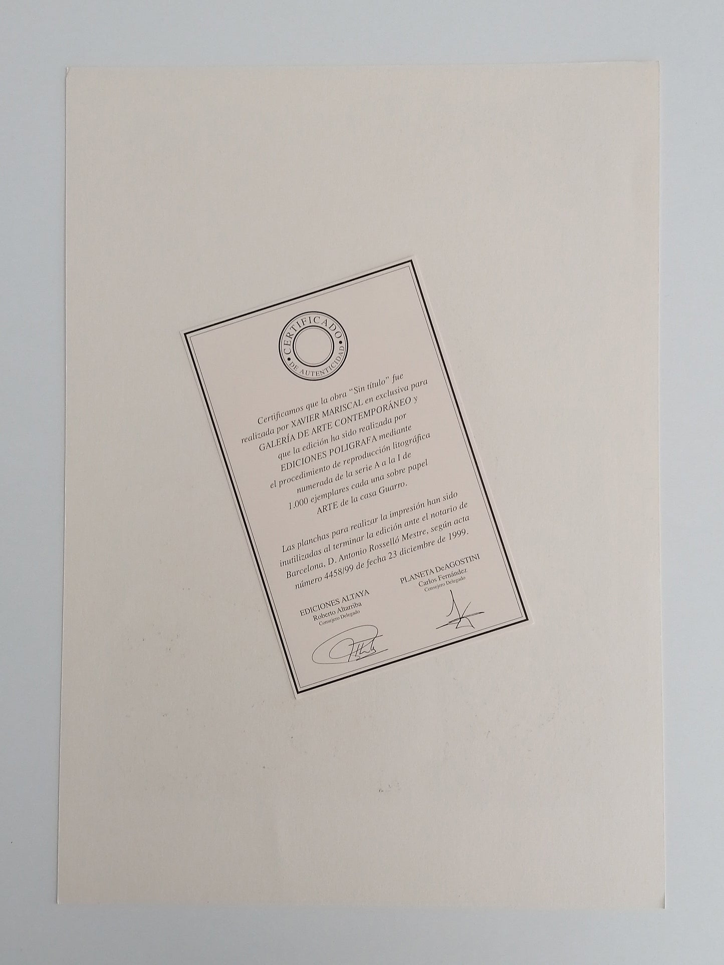2000 Javier Mariscal Art Lithograph