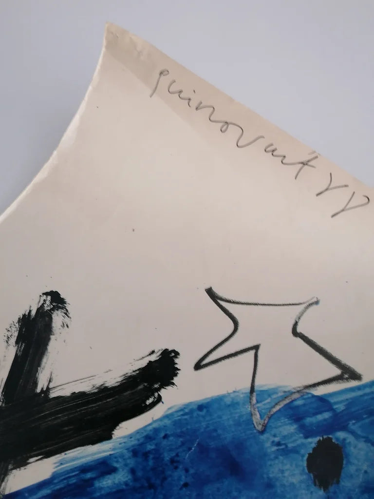 1988 Large Art Poster by Guinovart "Chile Crea"