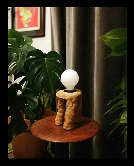 Floor Lamp Hand Made Red Terracota Limited Edition