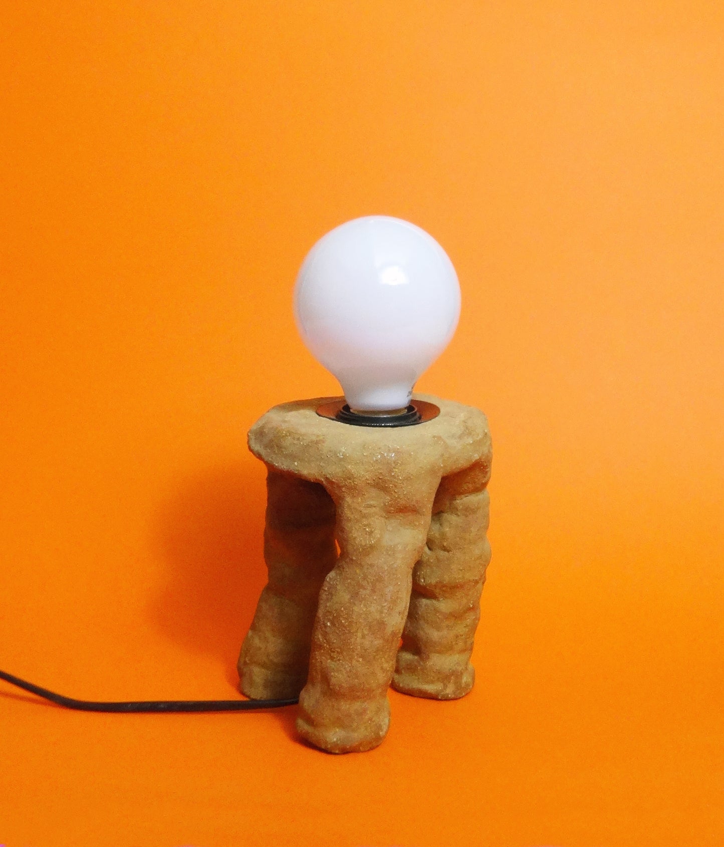 Floor Lamp Hand Made Red Terracota Limited Edition