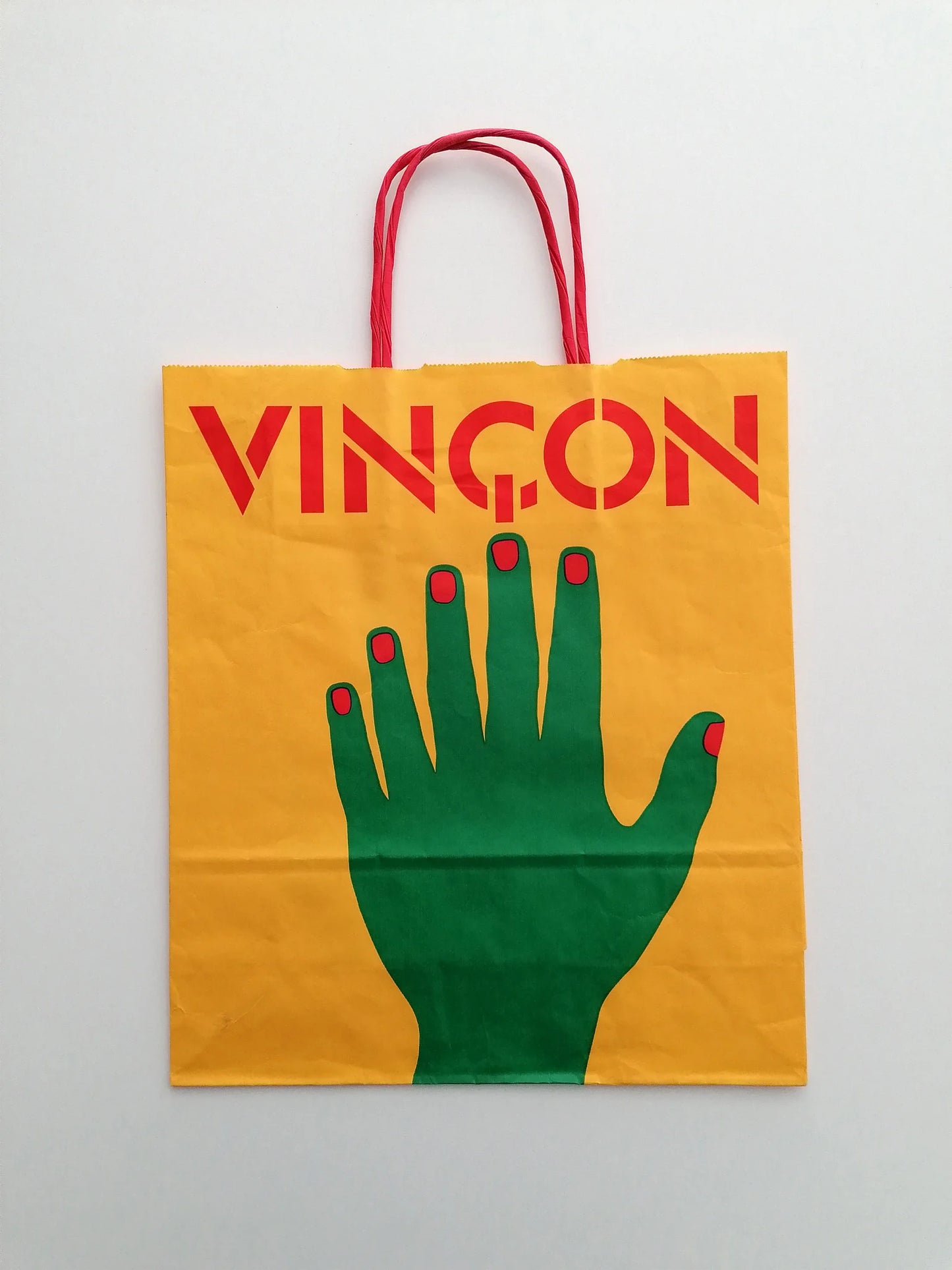 1997 Vinçon Shopping Bag "Green Hand" by America Sanchez