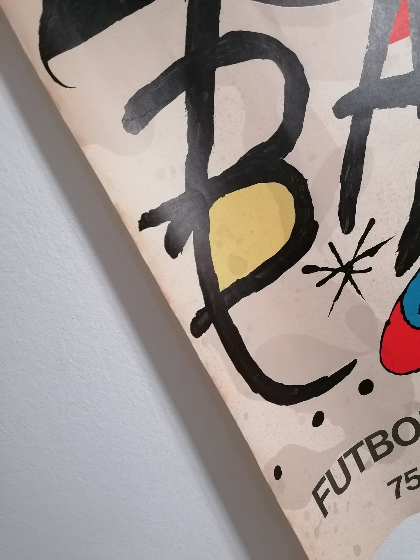 1974 Large Poster Fc Barcelona "Barça" by Joan Miró