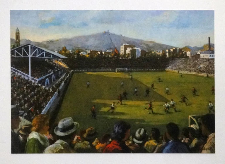 Litografía Original del FC Barcelona de Antoni Vidal