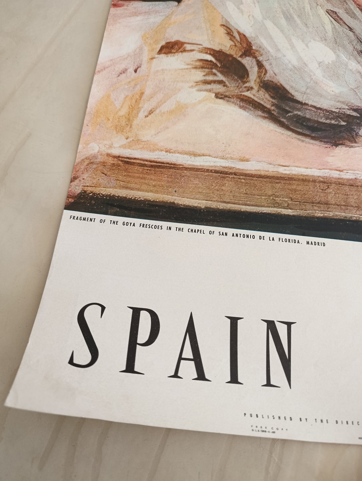 1959 Spain Travel Poster Mid Century Decor Goya Art