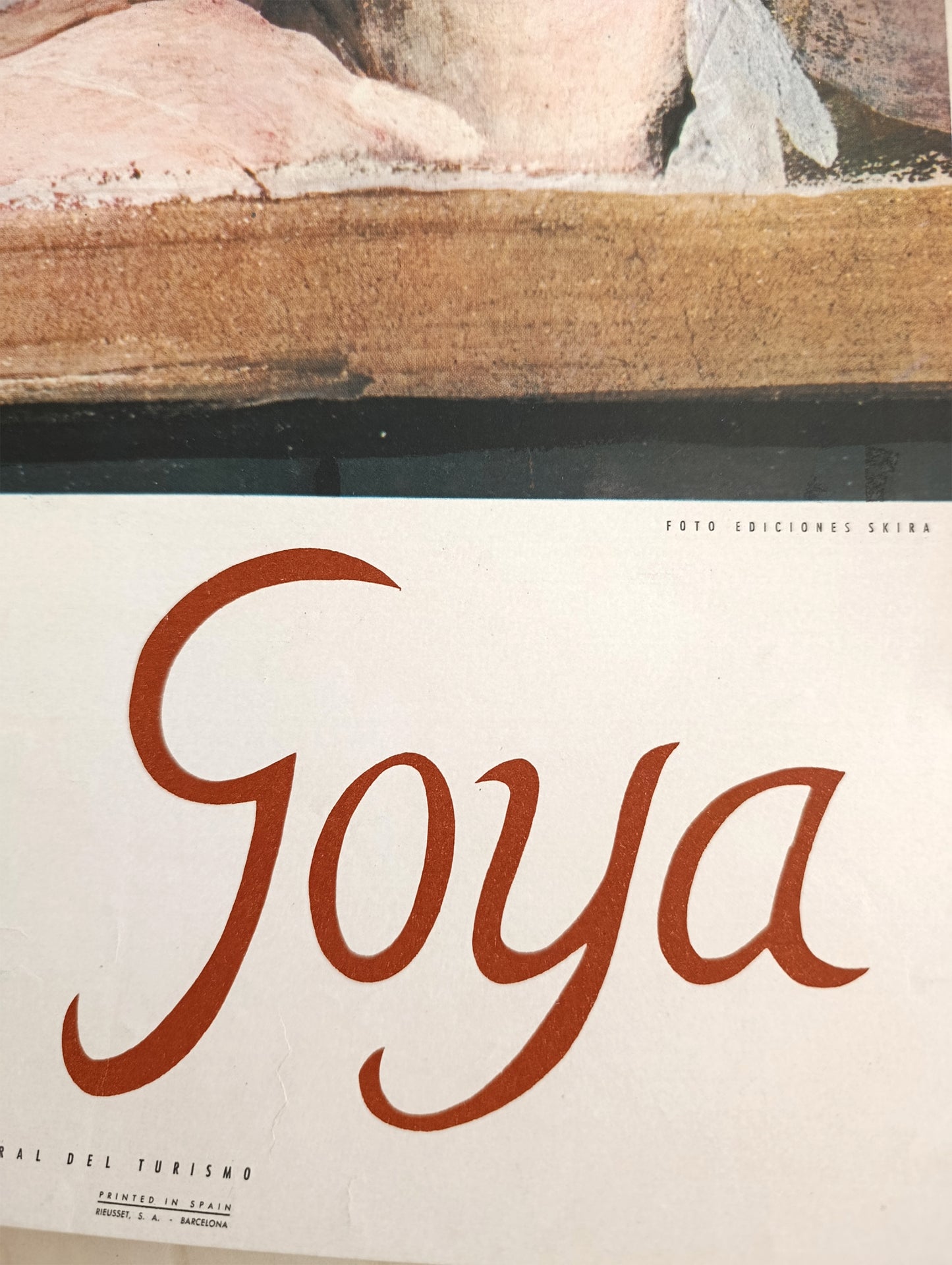 1959 Spain Travel Poster Mid Century Decor Goya Art