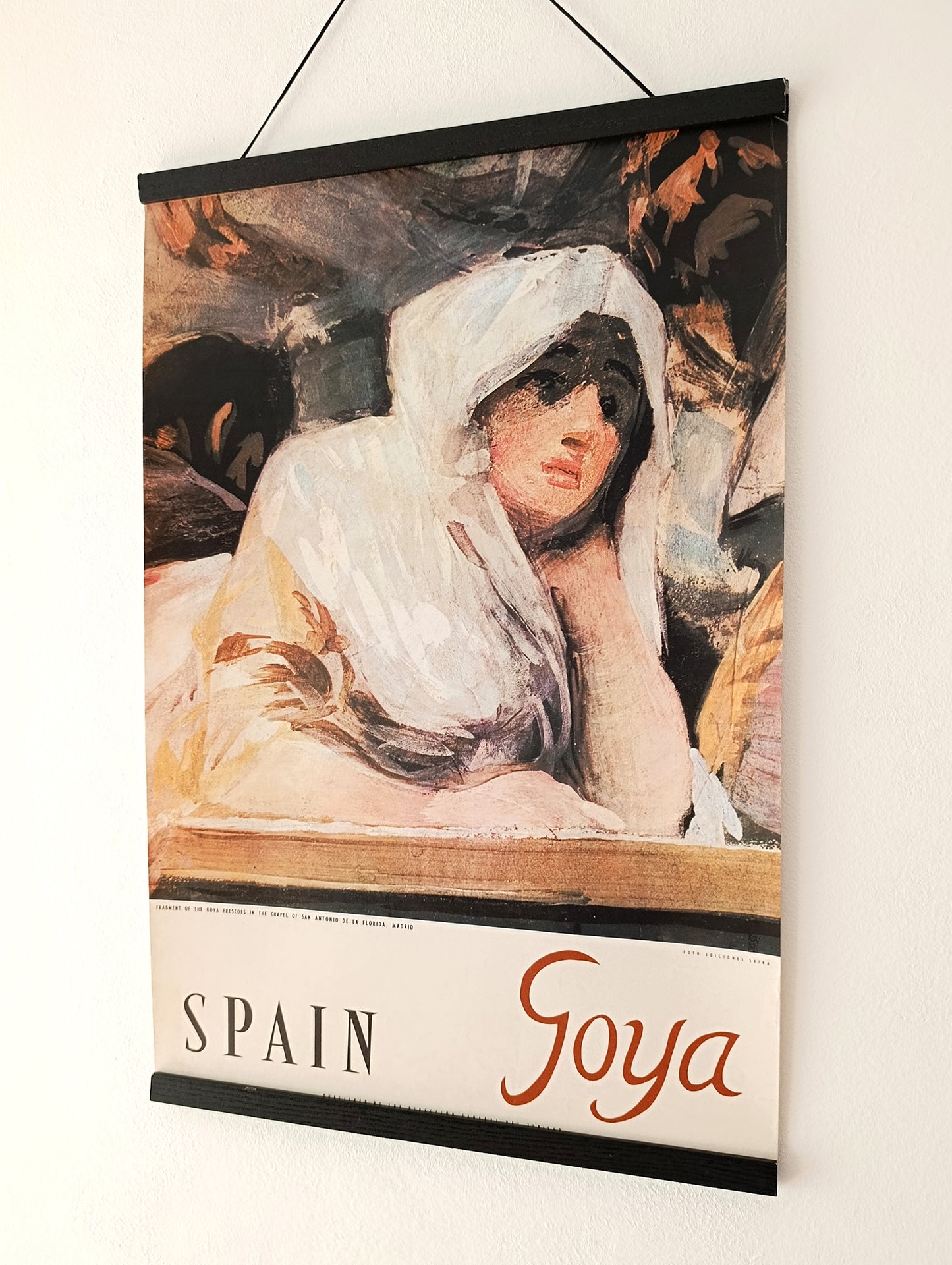 1959 Spain Travel Poster Mid Century Decor Goya Art