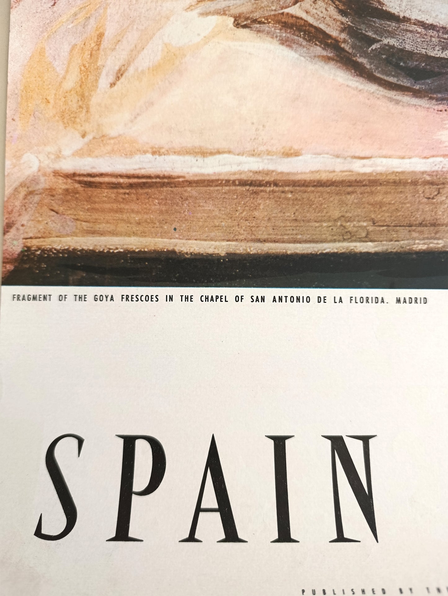 1959 Spain Travel Poster Mid Century Decor Goya Art