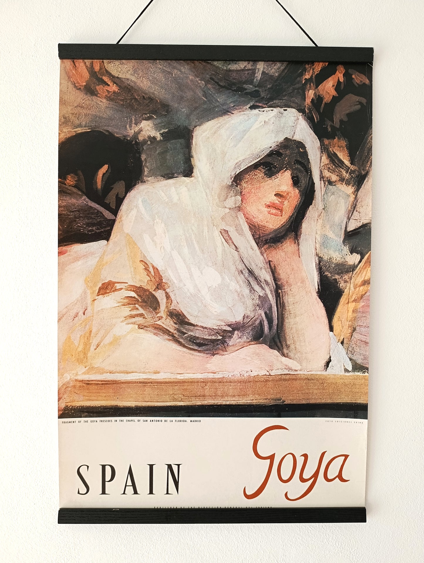 1959 Spain Travel Poster Mid Century Decor Goya Art
