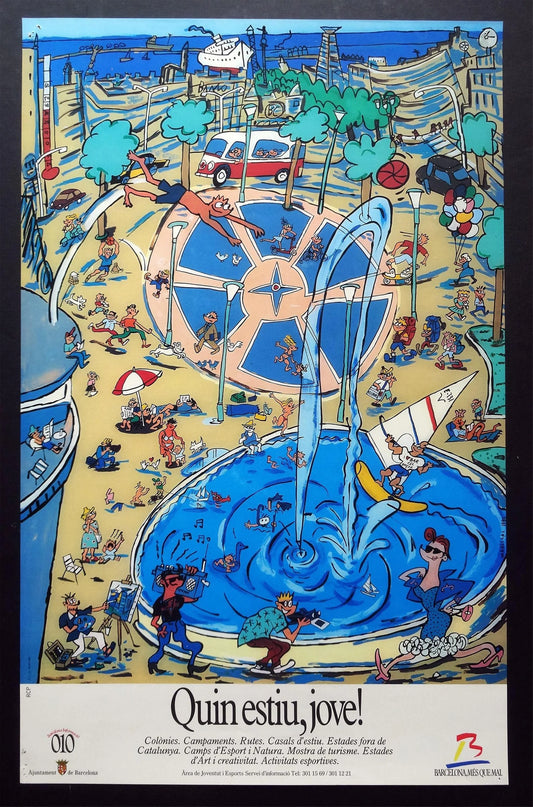 1986 Javier Mariscal Poster by Barcelona Council