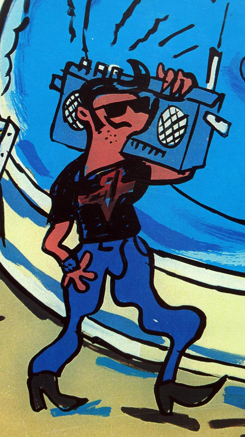 1986 Javier Mariscal Poster by Barcelona Council