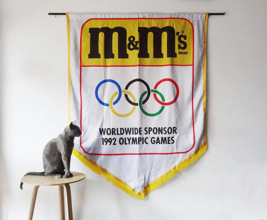 Olympic Flag Barcelona 92 Games M&M Merchandising