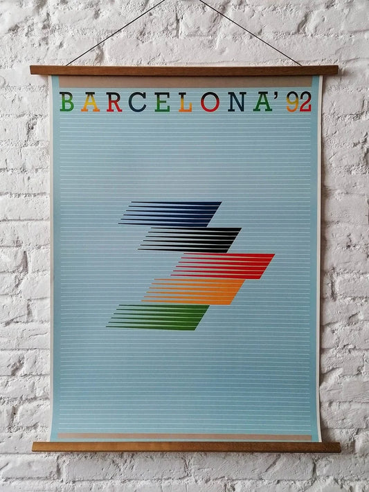 1992 Barcelona Olympic Poster by Elias Santamaria