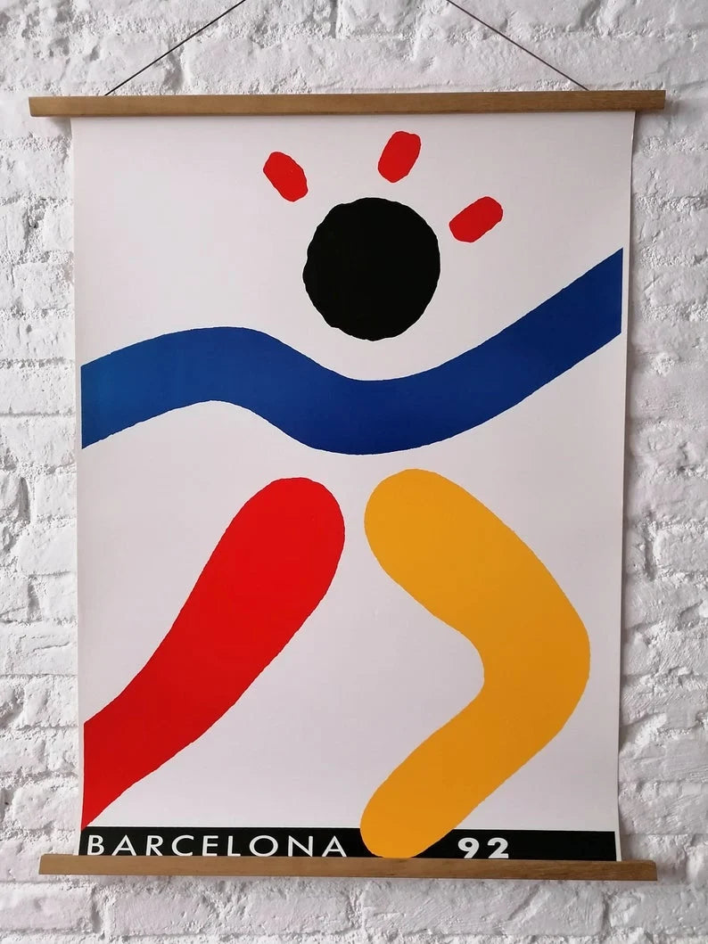 1992 Barcelona Olympic Poster by Ricardo Bermejo